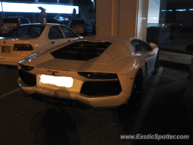 Lamborghini Aventador spotted in Abu Dhabi, United Arab Emirates