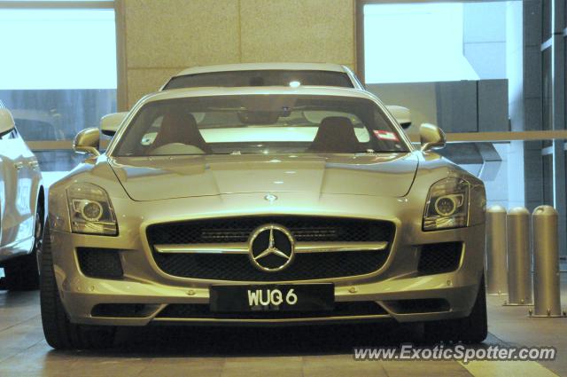 Mercedes SLS AMG spotted in Bukit Bintang Kuala Lumpur, Malaysia