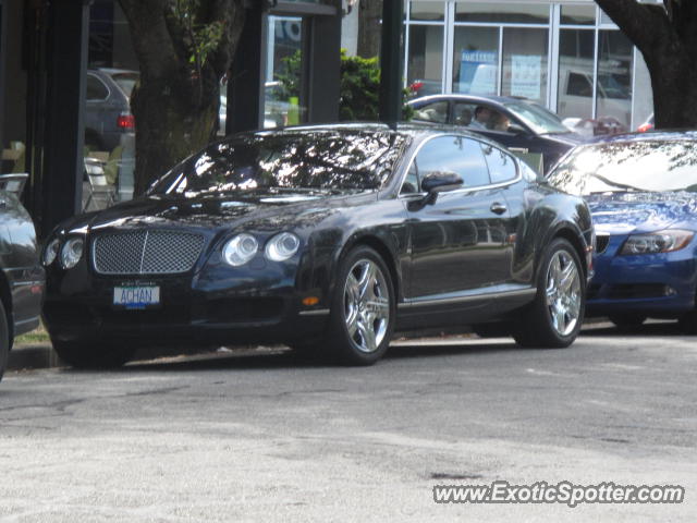 Bentley Continental spotted in Vancouver BC, Canada