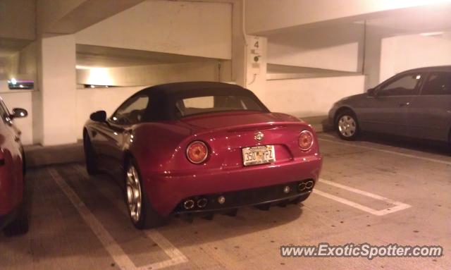 Alfa Romeo 8C spotted in Miami Beach, Florida