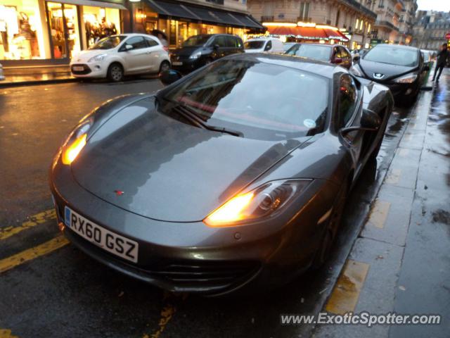 Mclaren MP4-12C spotted in Paris, France