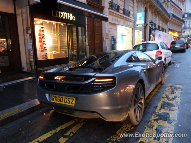 Mclaren MP4-12C spotted in Paris, France