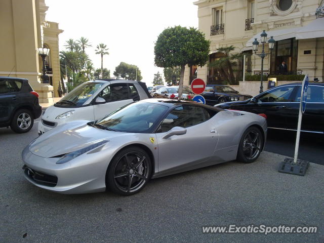 Ferrari 458 Italia spotted in Monte Carlo Monaco, Monaco