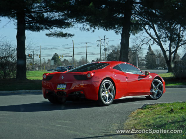 Ferrari 458 Italia spotted in Allentown, Pennsylvania