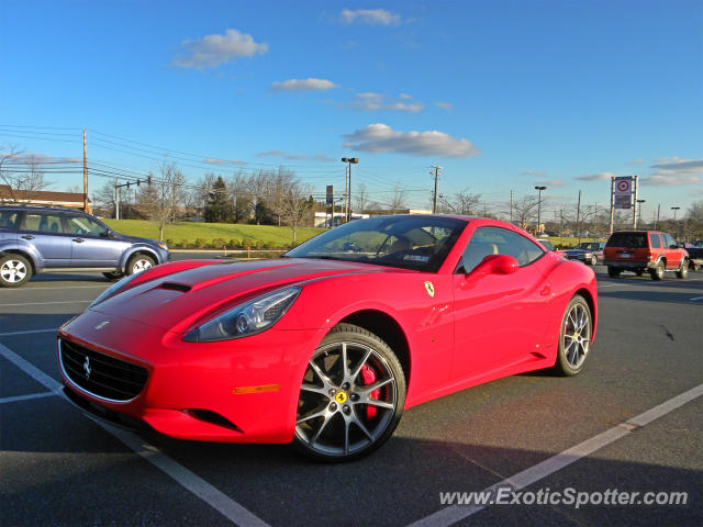 Ferrari California spotted in Allentown, Pennsylvania