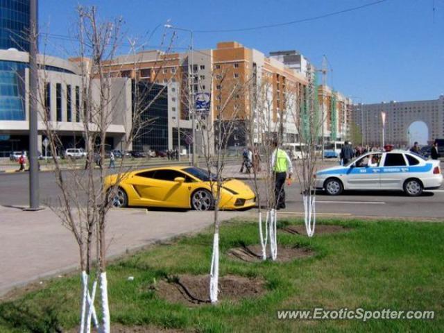 Lamborghini Gallardo spotted in Astana, Kazakhstan