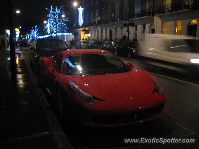 Ferrari 458 Italia spotted in London, United Kingdom