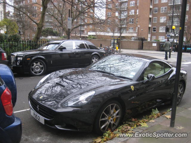 Ferrari California spotted in London, United Kingdom
