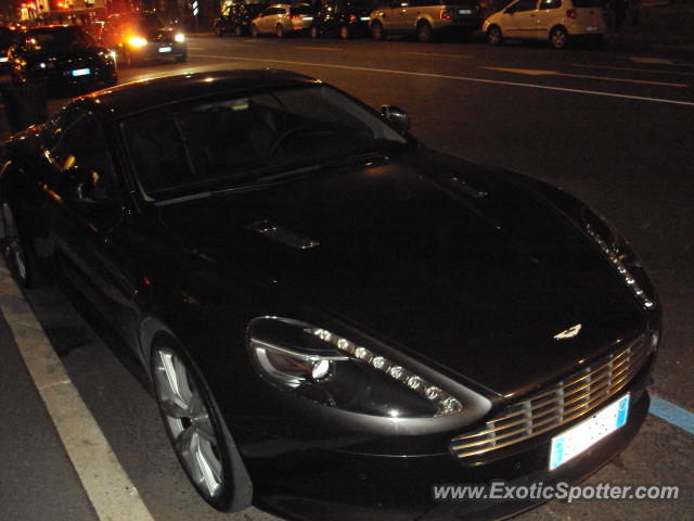 Aston Martin Virage spotted in Milan, Italy