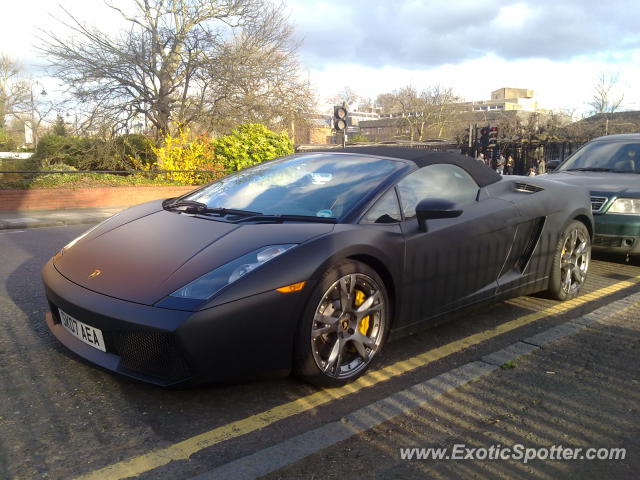 Lamborghini Gallardo spotted in London, Primrose Hill, United Kingdom