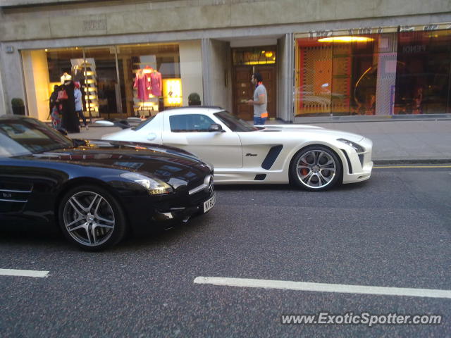 Mercedes SLS AMG spotted in London, Knightbridge, United Kingdom