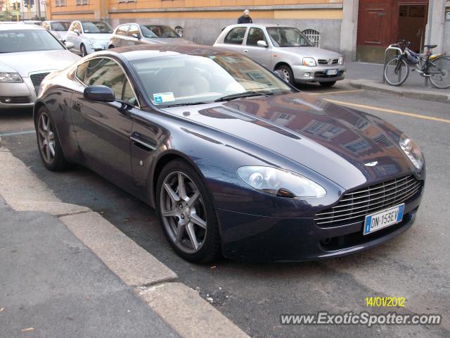 Aston Martin Vantage spotted in Milan, Italy