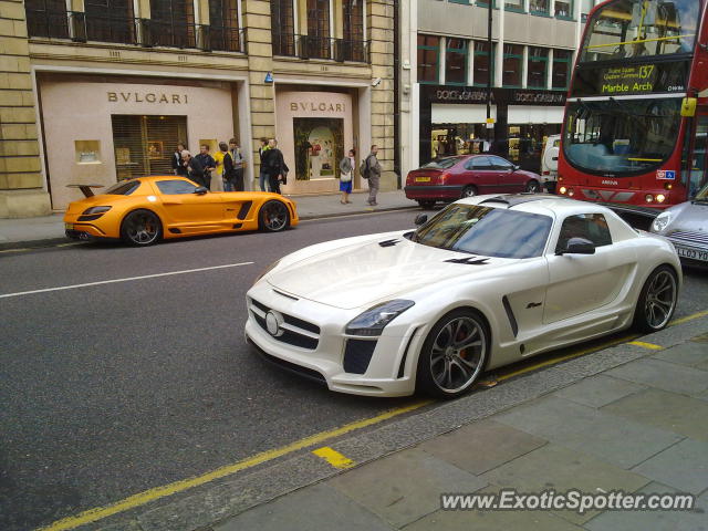 Mercedes SLS AMG spotted in London, Knightbridge, United Kingdom