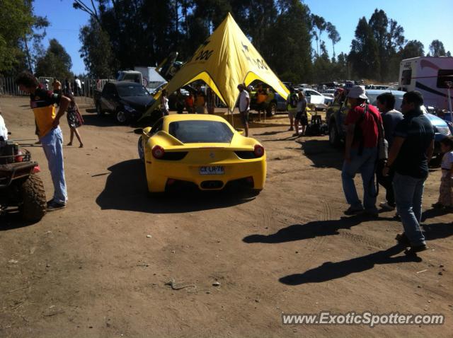 Ferrari 458 Italia spotted in Reñaca, Chile