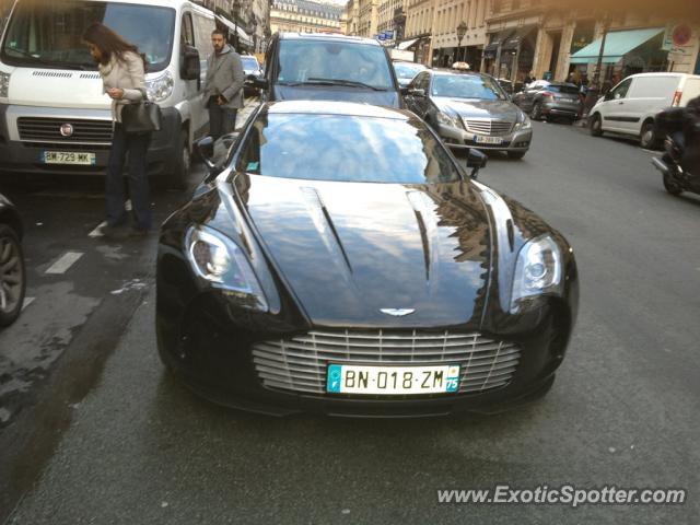 Aston Martin One-77 spotted in Paris, France
