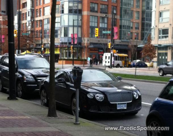 Bentley Continental spotted in Yaletown, Vancouver, BC, Canada