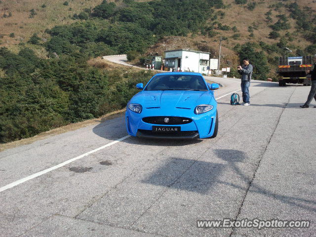 Jaguar XKR-S spotted in Hong Kong, China
