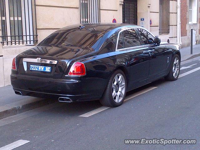 Rolls Royce Ghost spotted in Paris, France