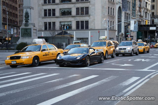 Ferrari 458 Italia spotted in New York, New York