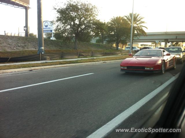 Ferrari Testarossa spotted in Jacksonville , Florida