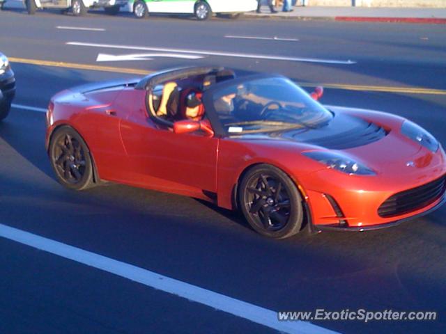 Tesla Roadster spotted in Santa Barbara, California