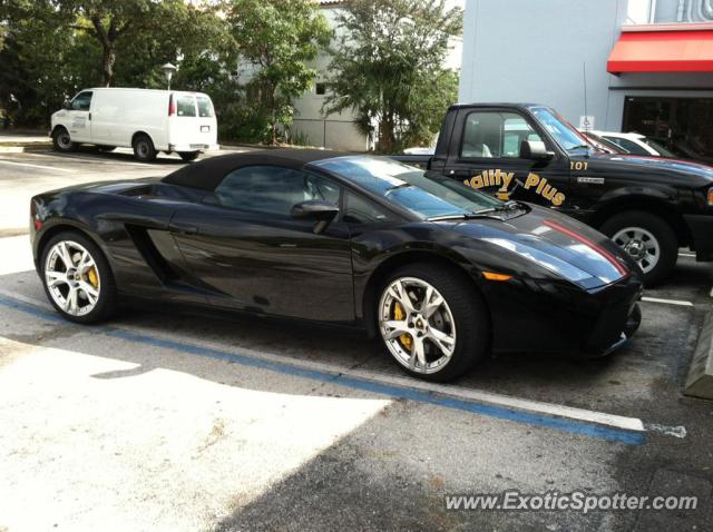 Lamborghini Gallardo spotted in Ft. Lauderdale, Florida