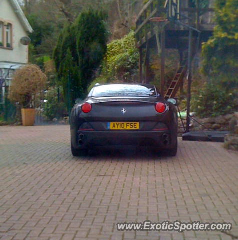 Ferrari California spotted in Swansea, United Kingdom