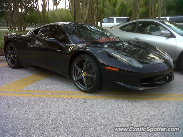Ferrari 458 Italia spotted in Orlando, FL , Florida