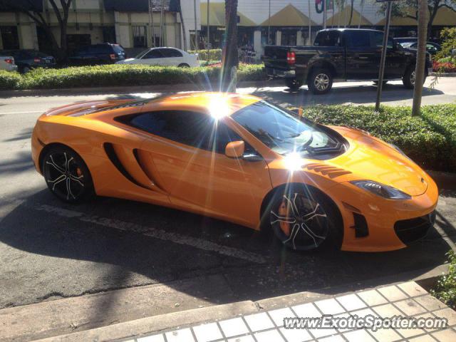Mclaren MP4-12C spotted in Coral Gables, Florida