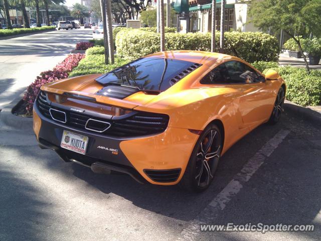 Mclaren MP4-12C spotted in Coral Gables, Florida
