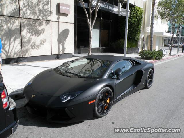 Lamborghini Aventador spotted in Beverly Hills , California