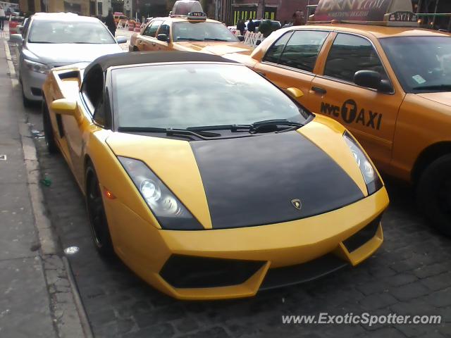 Lamborghini Gallardo spotted in New York, New York