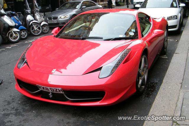 Ferrari 458 Italia spotted in London, United Kingdom
