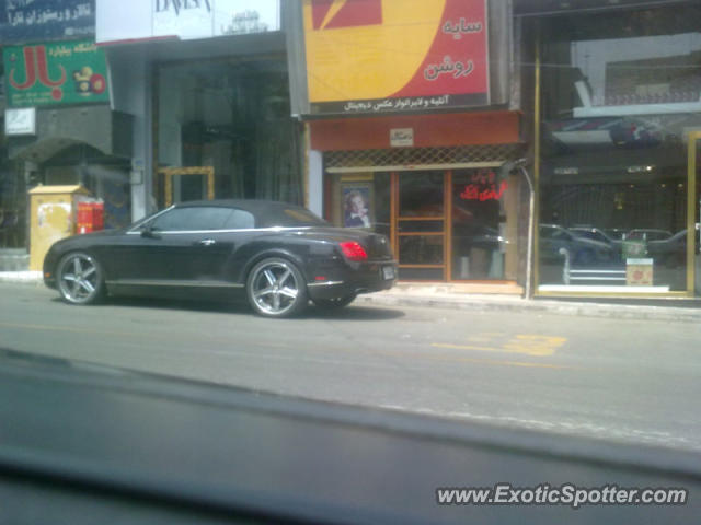 Bentley Continental spotted in Tehran, Iran