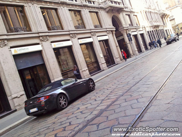Aston Martin Vantage spotted in Milan, Italy