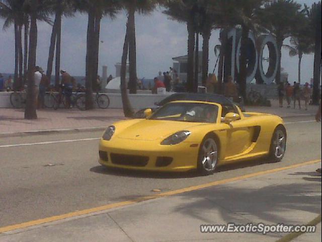 Porsche Carrera GT spotted in Fort Lauderdale Beach, United States