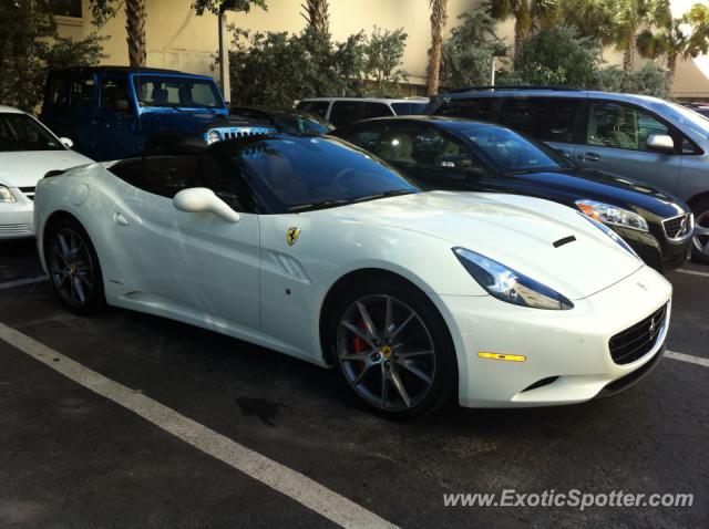 Ferrari California spotted in Lighthouse Point, FL, United States