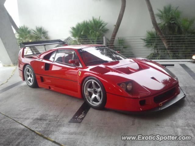 Ferrari F40 spotted in Miami - South Beach, United States
