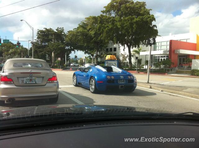 Bugatti Veyron spotted in MIami Beach, United States