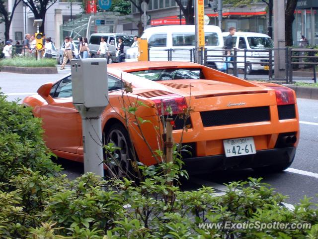 Lamborghini Gallardo spotted in Shibuya, Tokyo, Japan