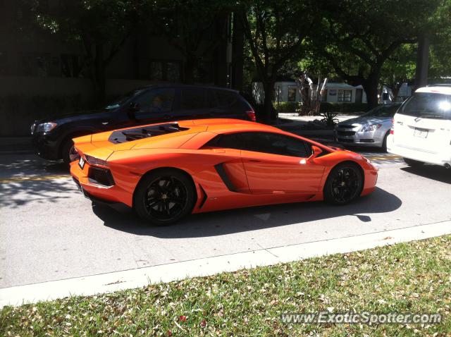 Lamborghini Aventador spotted in Ft. Lauderdale, Florida