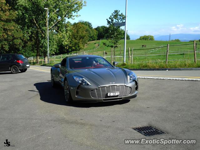Aston Martin One-77 spotted in Geneva, Switzerland