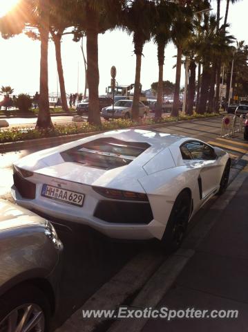 Lamborghini Aventador spotted in Cannes, France