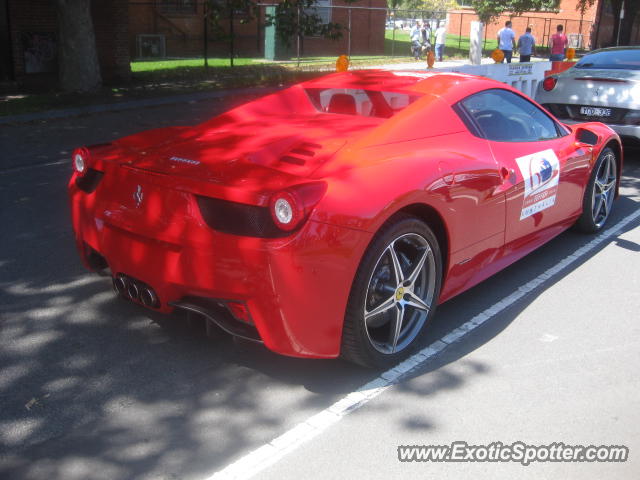 Ferrari 458 Italia spotted in Melbourne, Australia