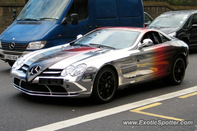 Mercedes SLR spotted in London, United Kingdom