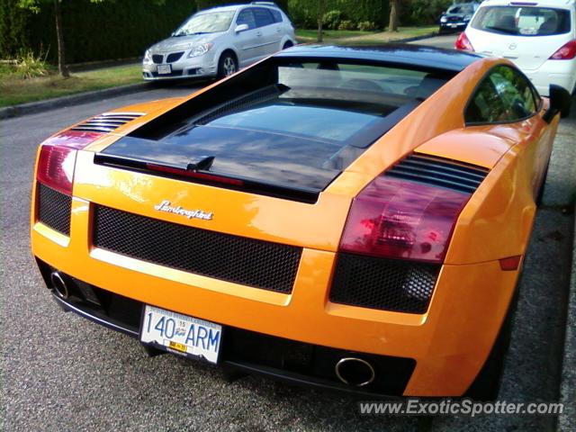 Lamborghini Gallardo spotted in Vancouver BC, Canada