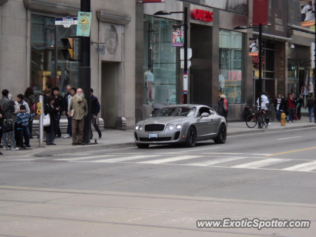 Bentley Continental spotted in Toronto, Ontario, Canada