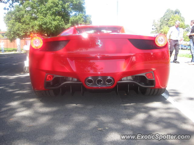 Ferrari 458 Italia spotted in Melbourne, Australia