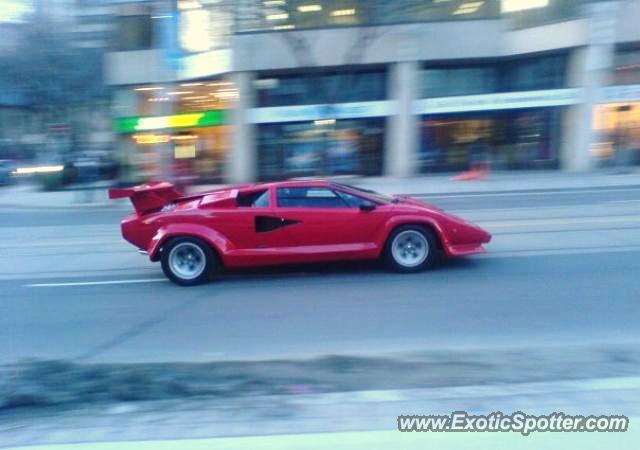 Lamborghini Countach spotted in Toronto Ontario, Canada