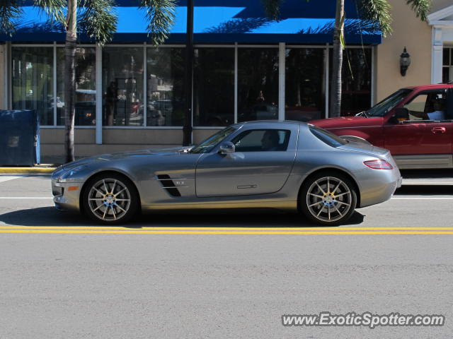 Mercedes SLS AMG spotted in Palm Beach, Florida